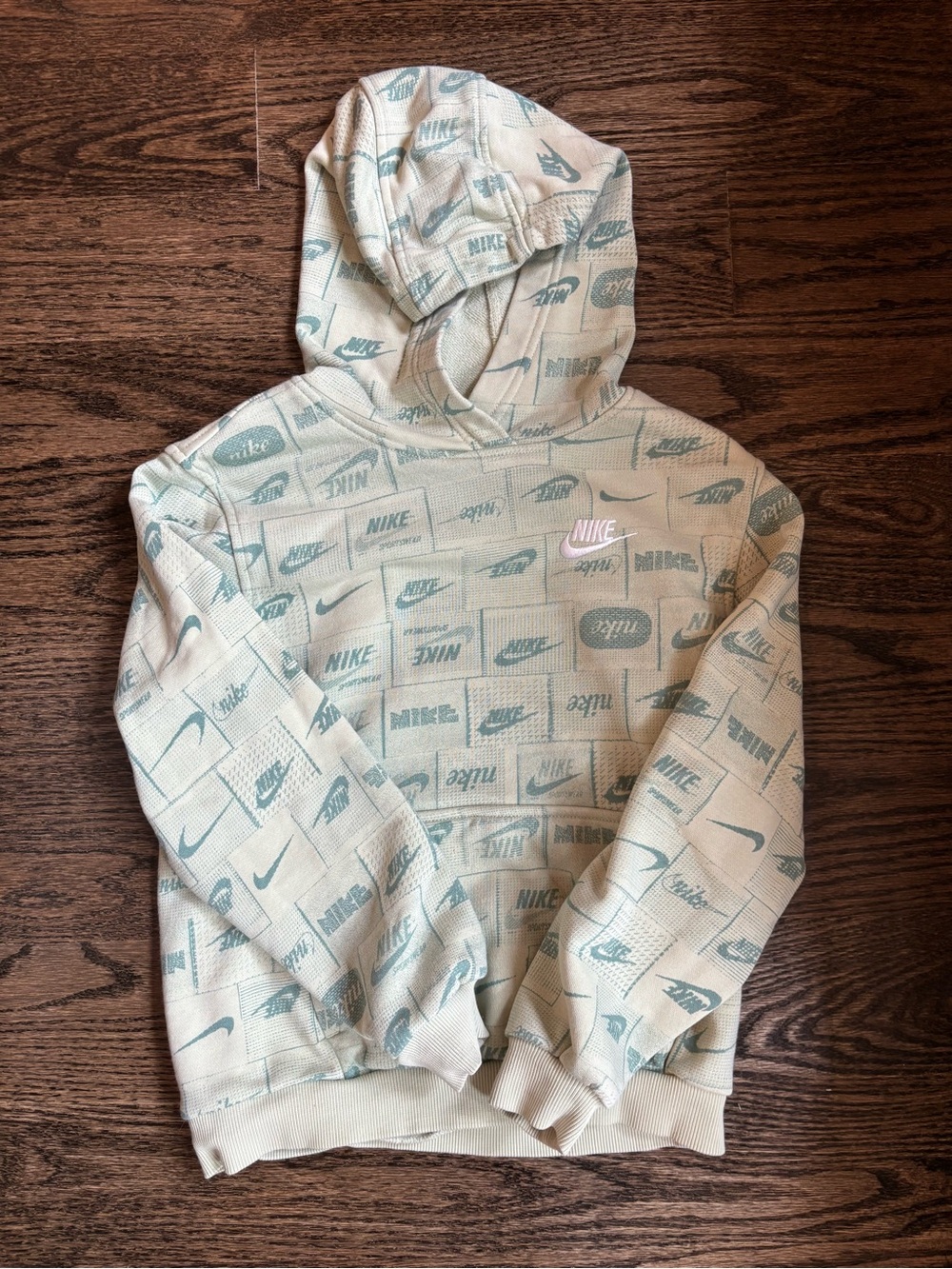 Nike YM light green lightweight hoodie